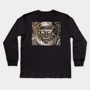 Mystic abstract mask Kids Long Sleeve T-Shirt